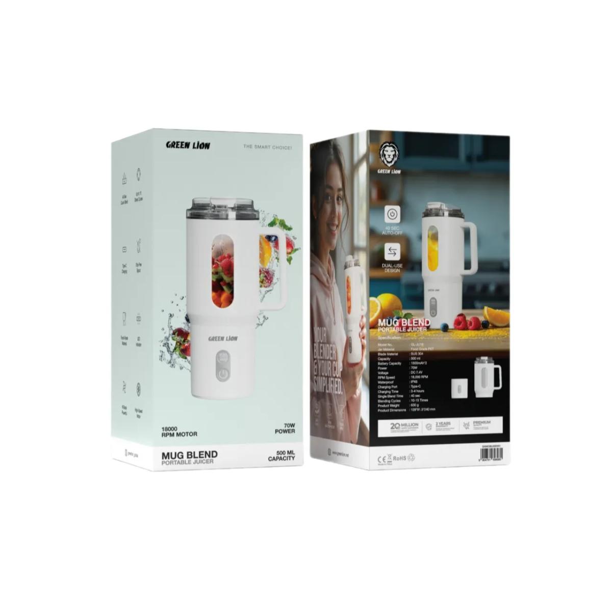 Green Lion 6-Blade Portable Juicer Mug