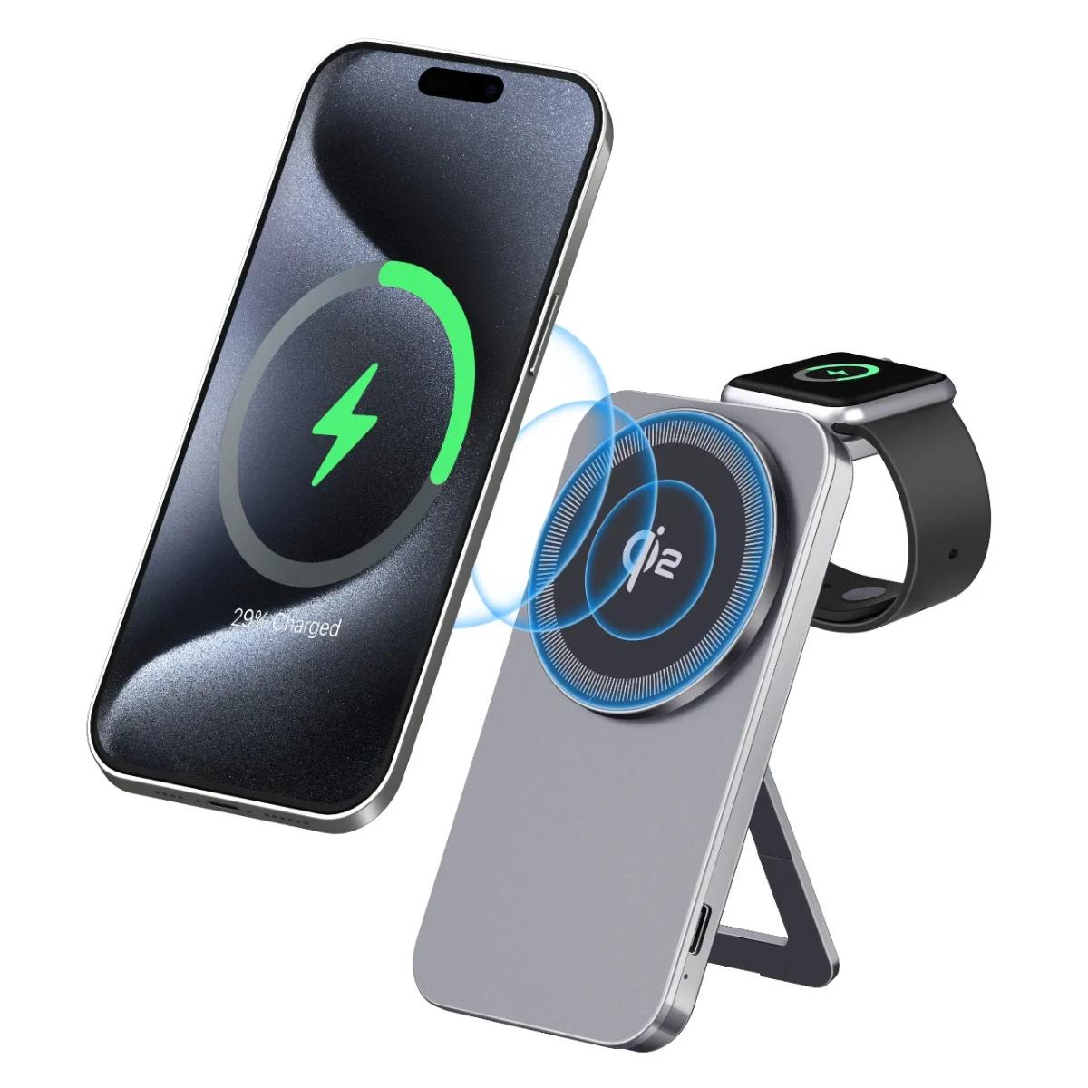 Green Lion Magstand Duo 15W Qi2 Wireless Charging Stand