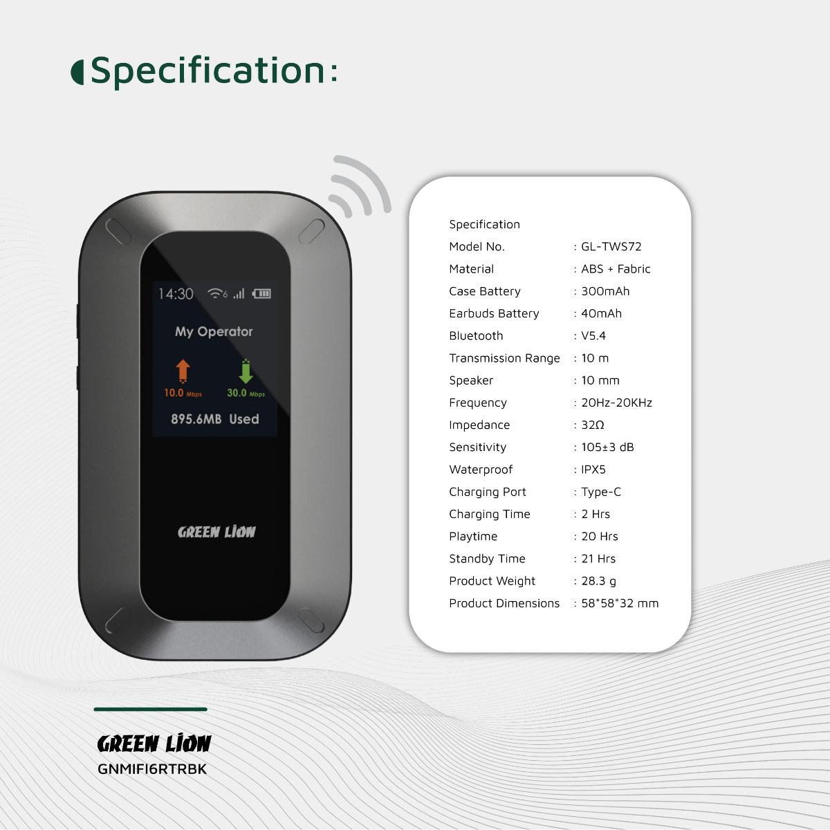 Green Lion Portable Mifi Router