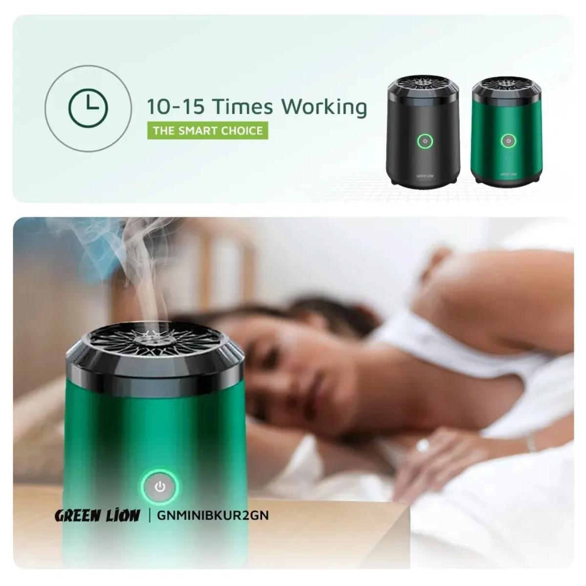 Green Lion Mini Bakhour 2 Rechargeable Smart Censer