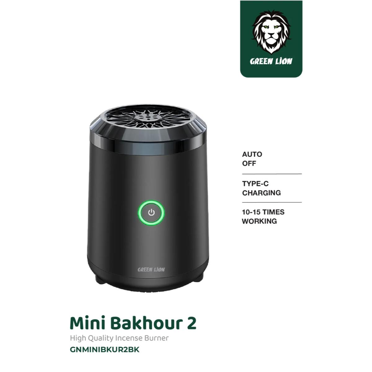 Green Lion Mini Bakhour 2 Rechargeable Smart Censer