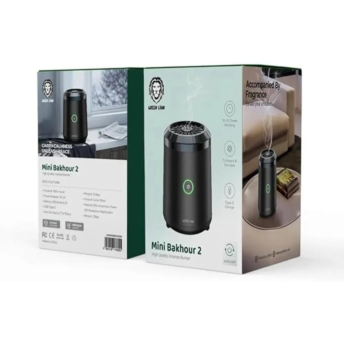 Green Lion Mini Bakhour 2 Rechargeable Smart Censer