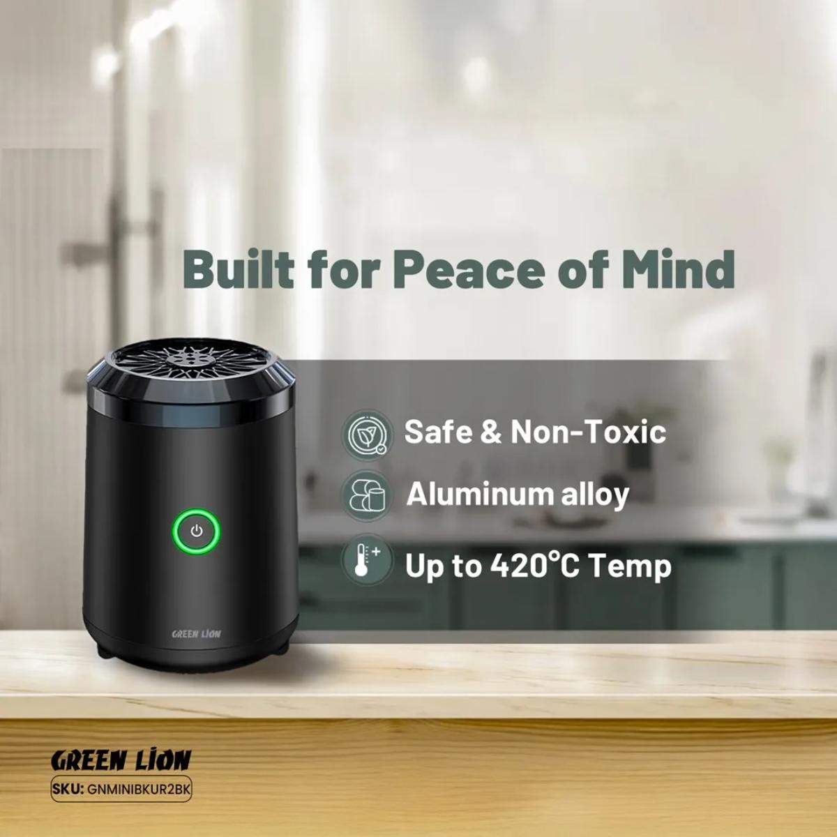 Green Lion Mini Bakhour 2 Rechargeable Smart Censer