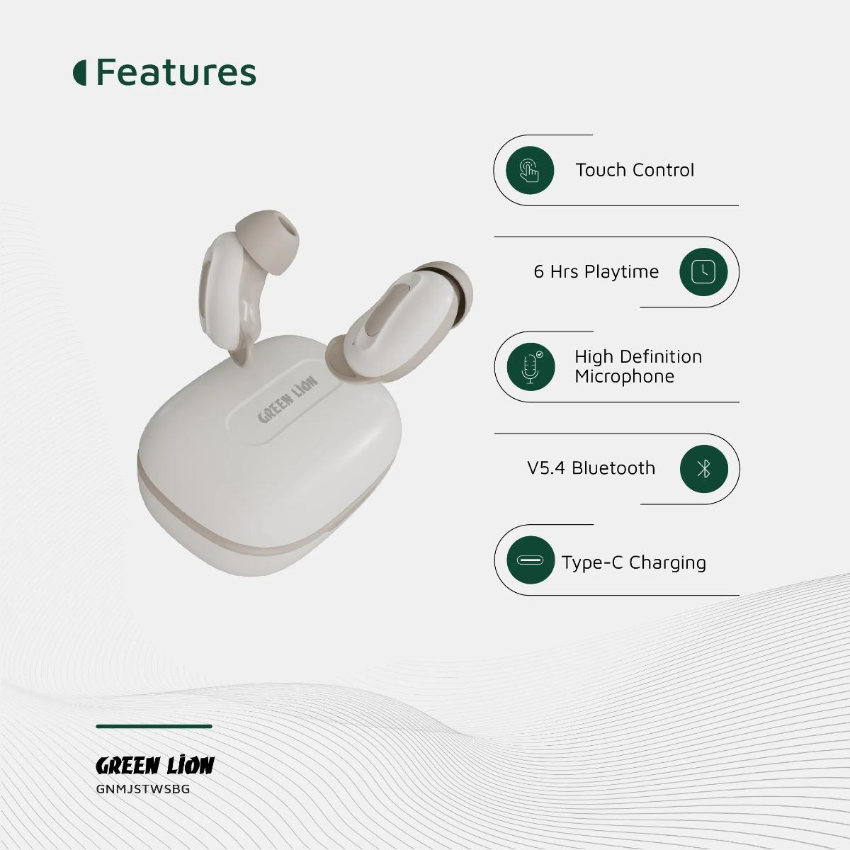 Green Lion Majestic TWS Earbuds