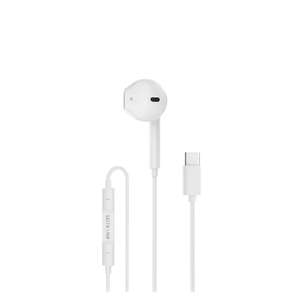 Green Lion Mono Type-C Earphone (1.2m)