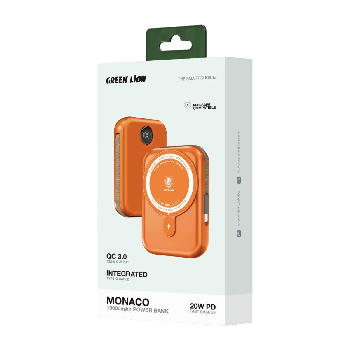 Green Lion 10000mAh Monaco MagSafe Power Bank
