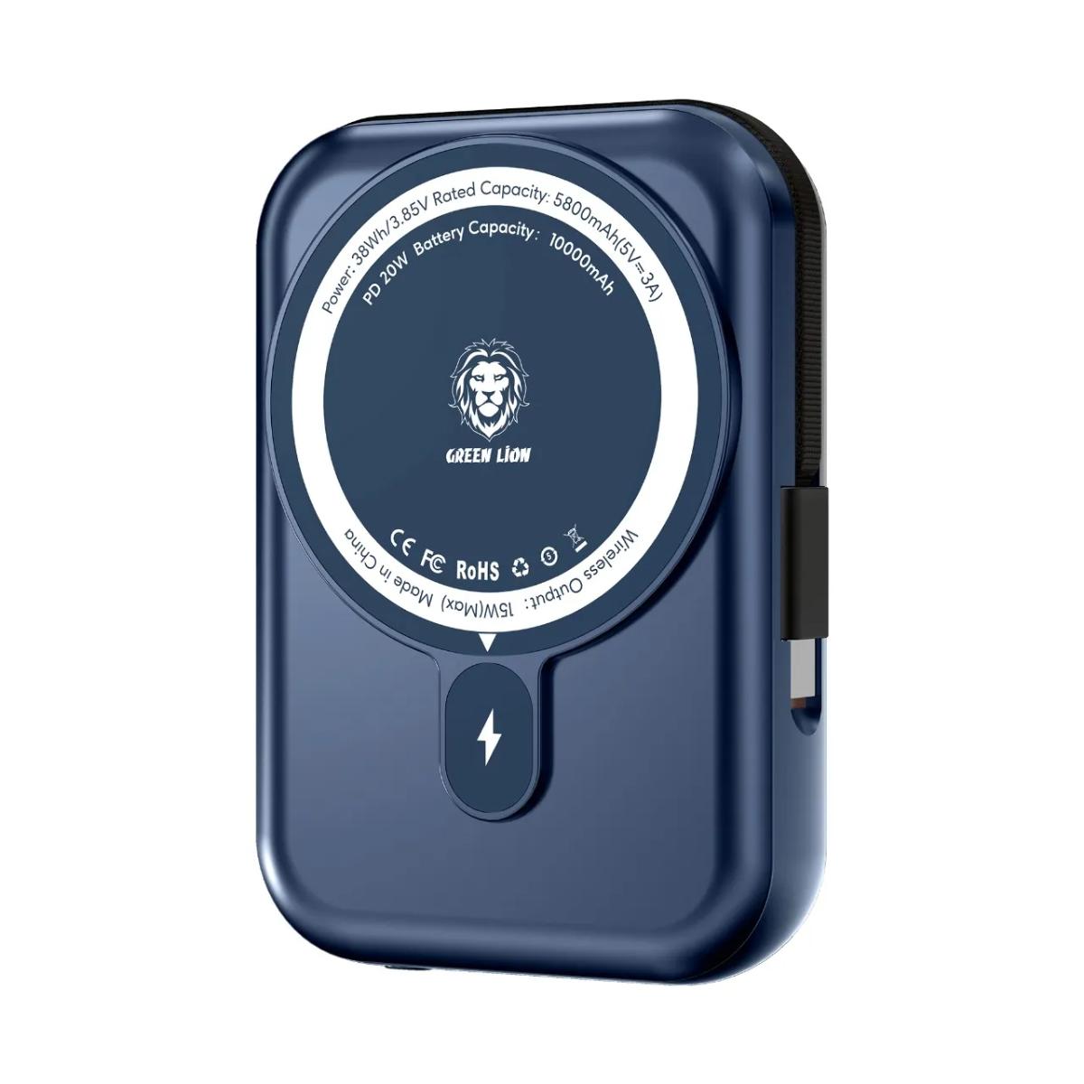 Green Lion 10000mAh Monaco MagSafe Power Bank