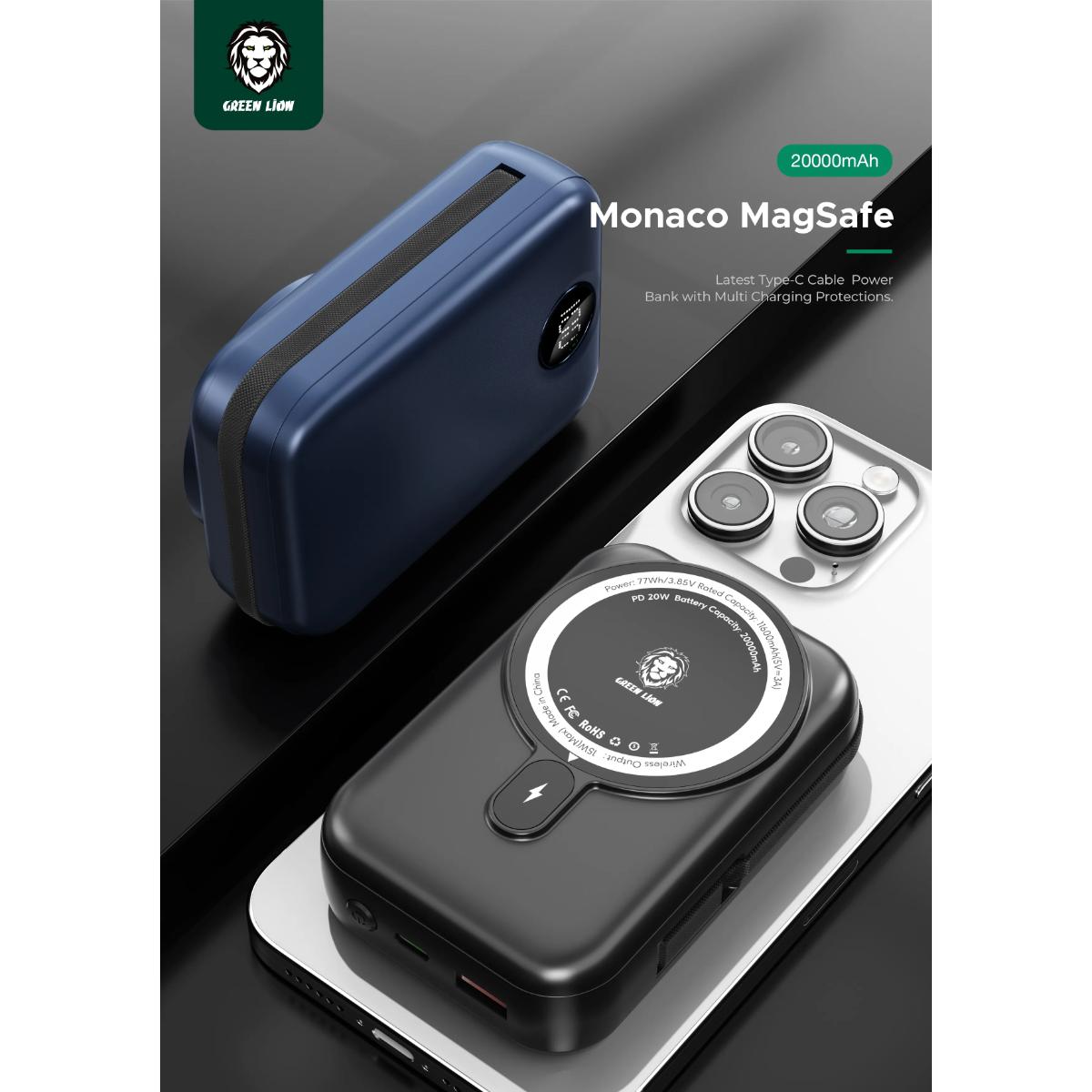 Green Lion Monaco 20000mAh MagSafe Power Bank