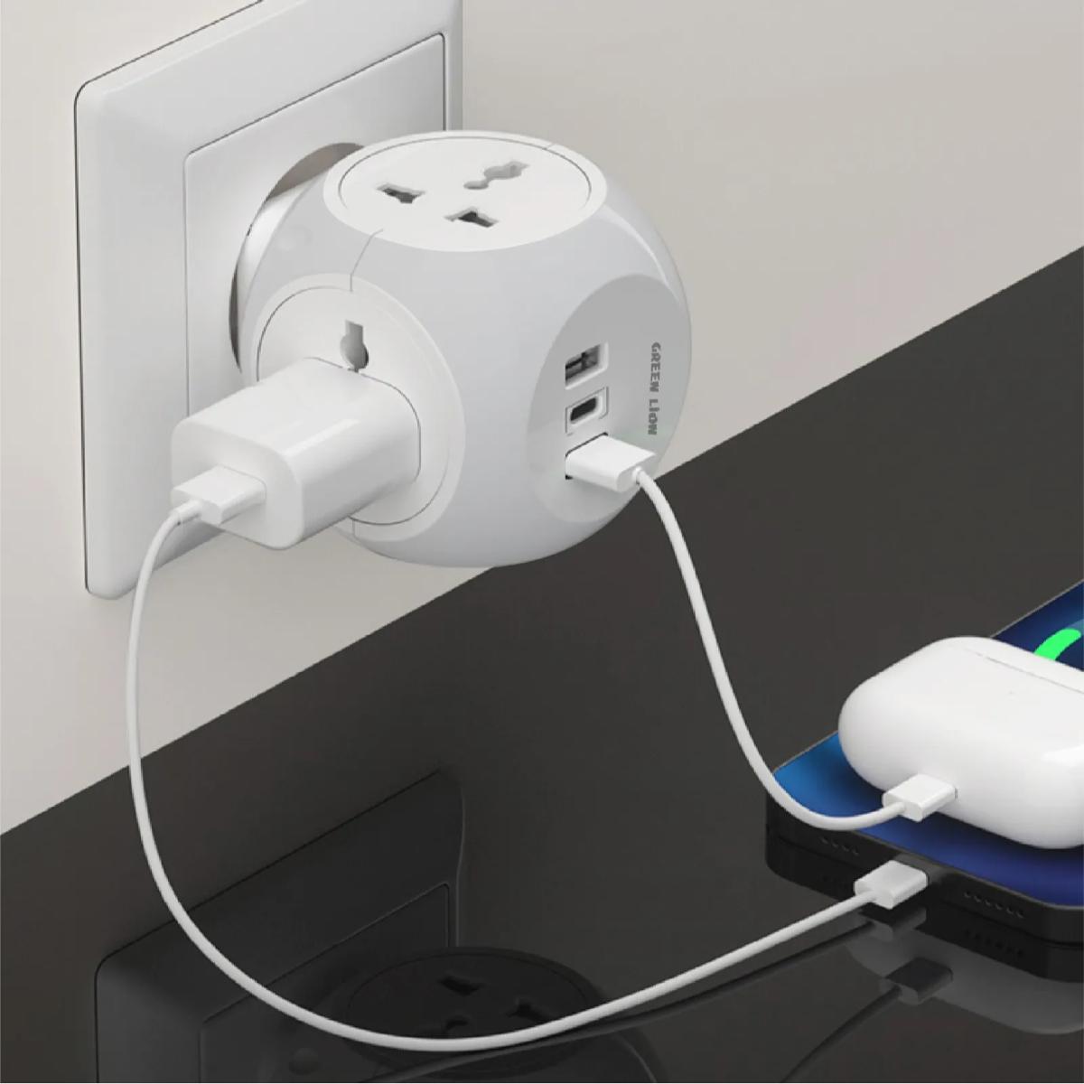 Green Lion Multi Port Travel Adapter