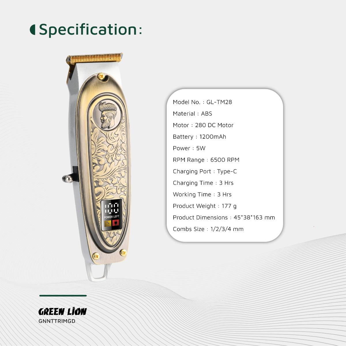 Green Lion Gentleman Hair Trimmer