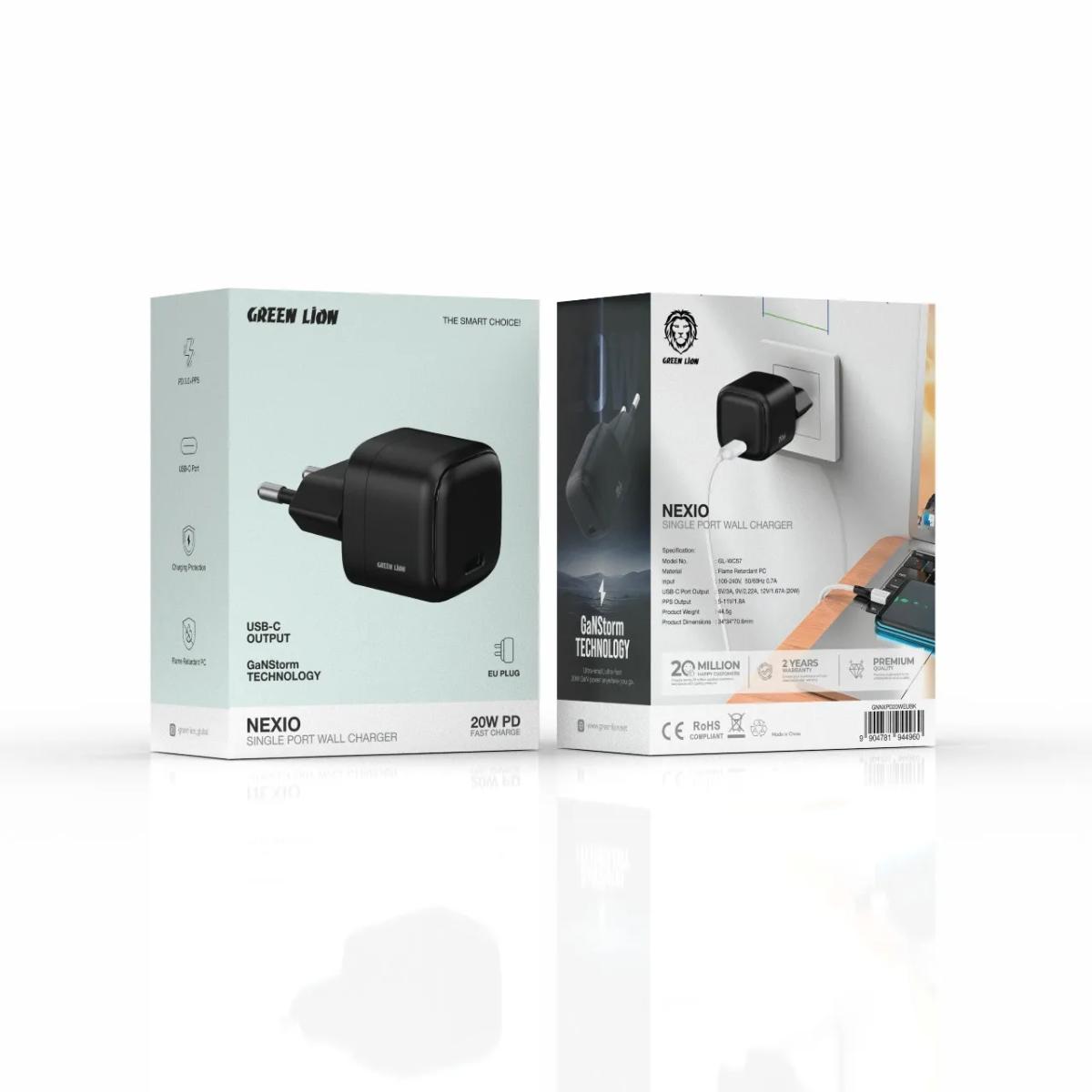 Green Lion Nexio 20W USB-C Wall Charger