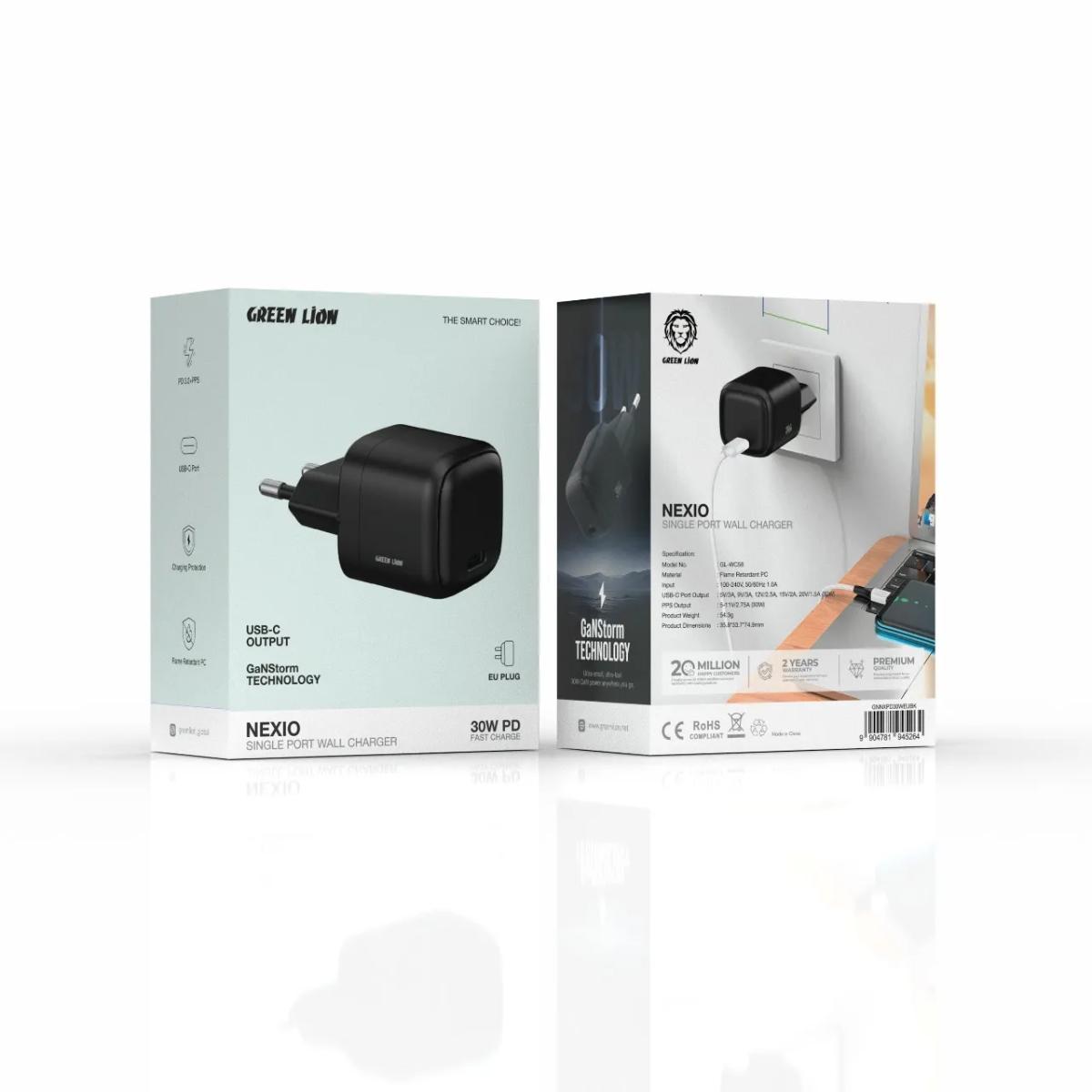 Green Lion Nexio 30W USB-C Wall Charger