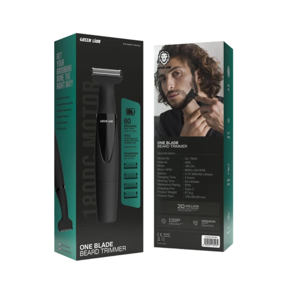 Green Lion One Blade Beard Trimmer