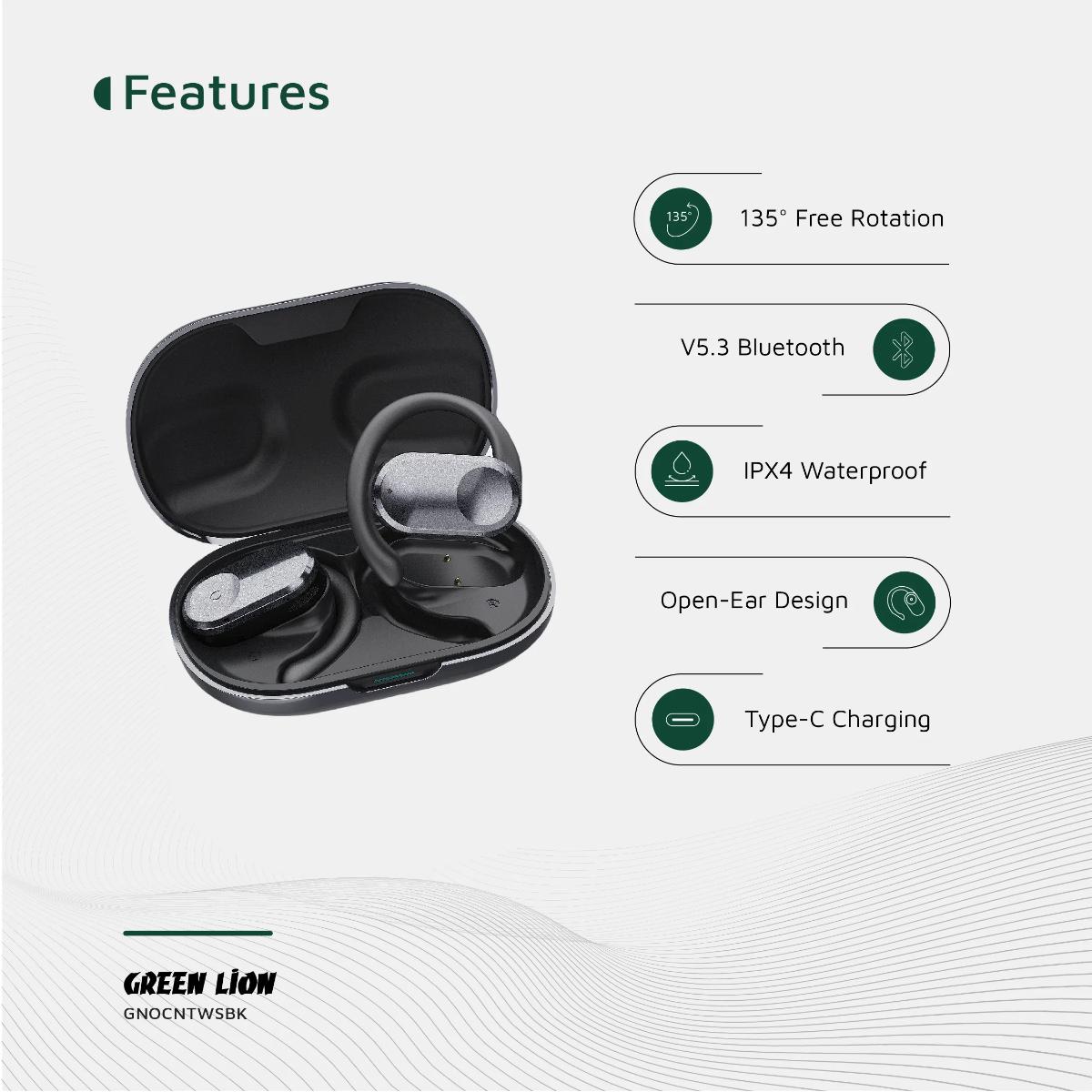 Green Lion Ocean Open Ear Headphones