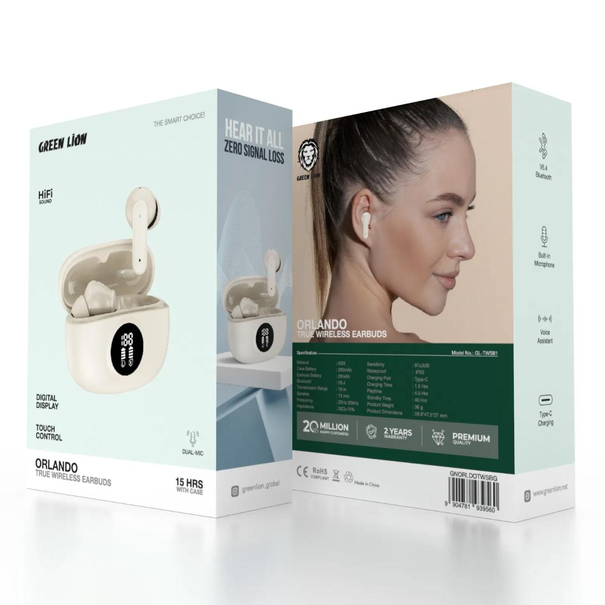 Green Lion Orlando True Wireless Earbuds