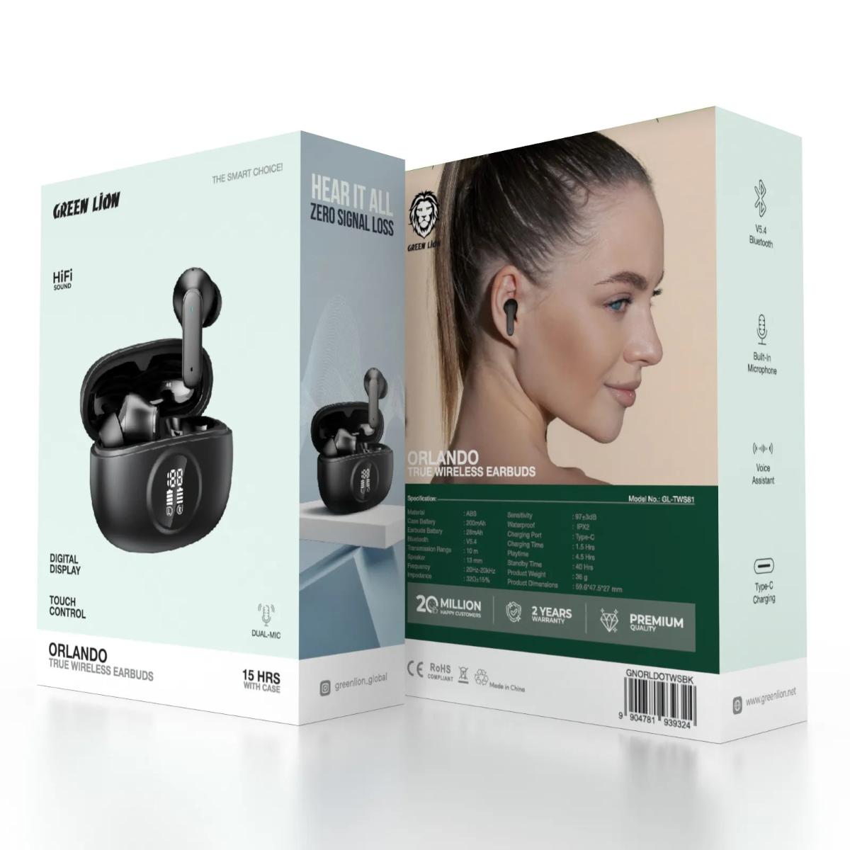 Green Lion Orlando True Wireless Earbuds