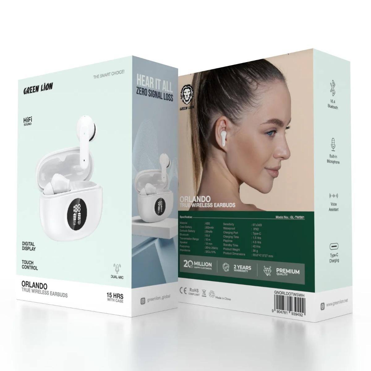 Green Lion Orlando True Wireless Earbuds
