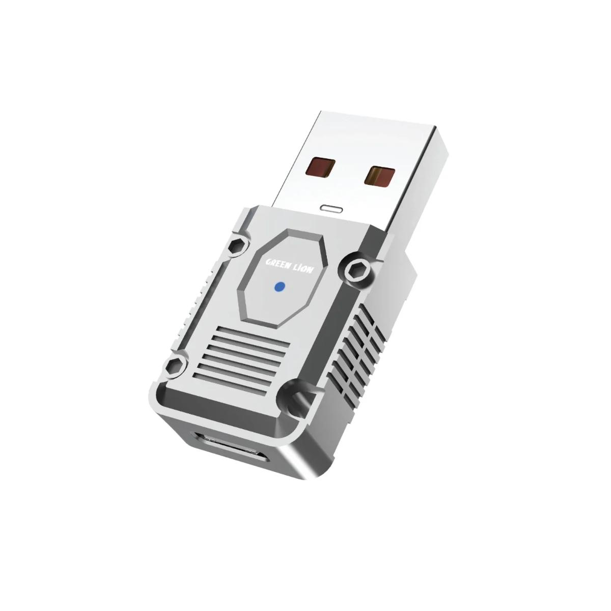 Green Lion OTG Adapter USB•A to USB•C 120W