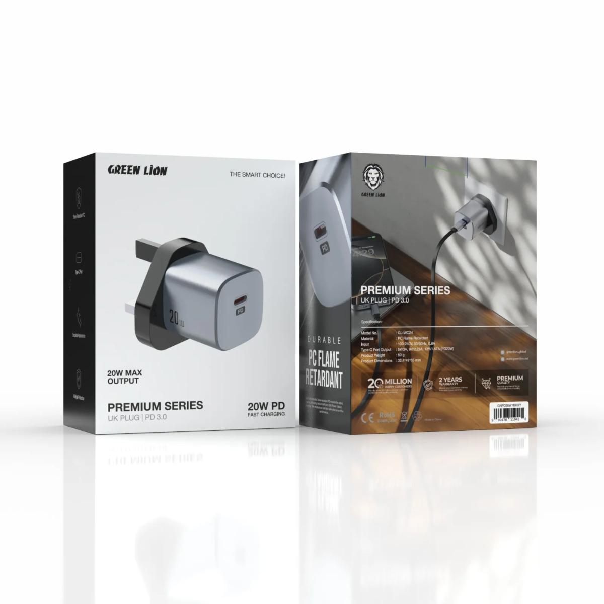 Green Lion Premium Dual Port Wall Charger