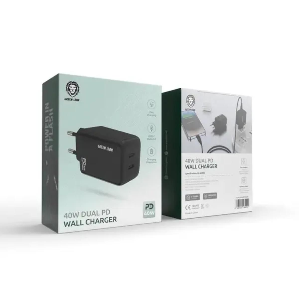 Green Lion 40W Dual PD Wall Charger EU