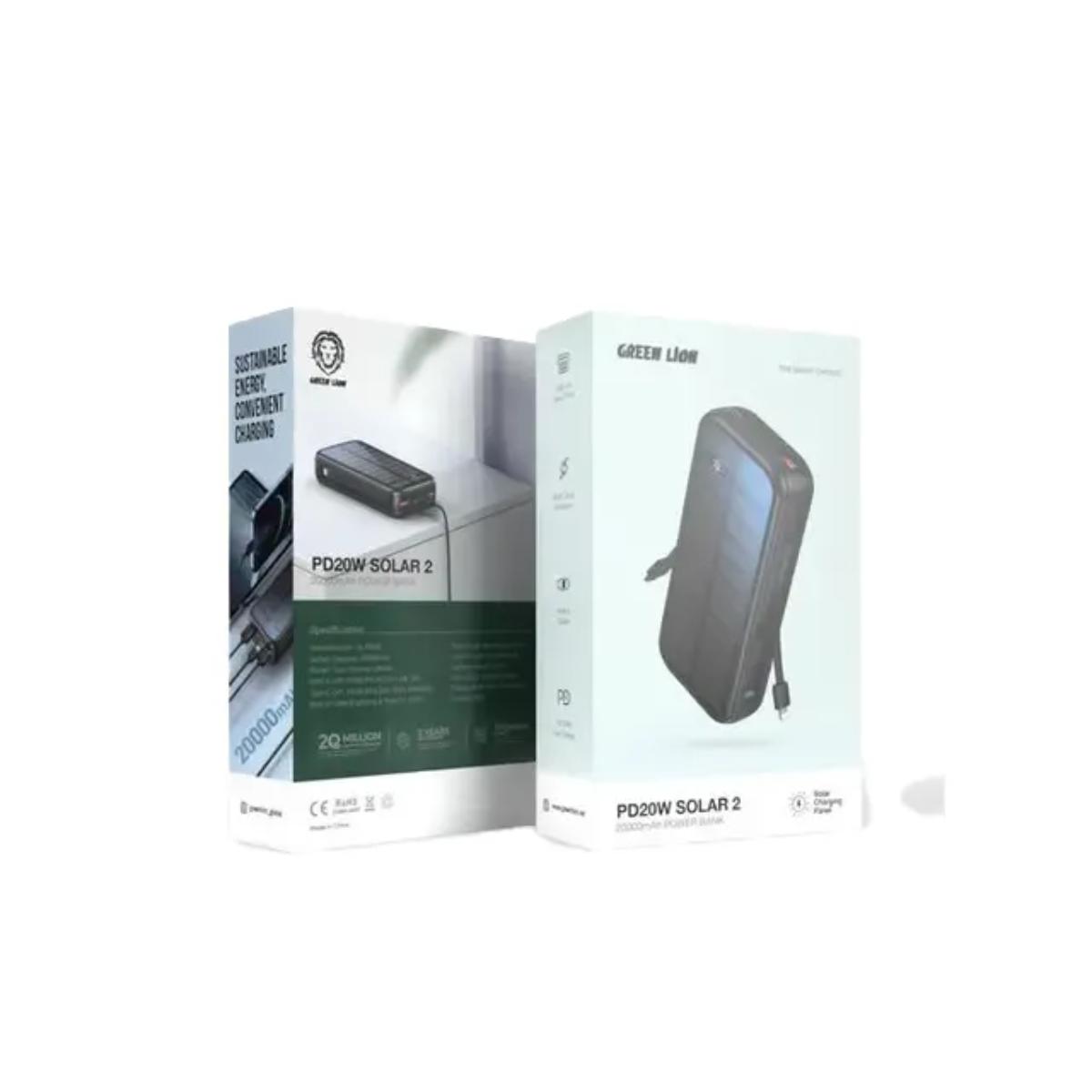 Green Lion Solar 2 20000mAh Solar Power Bank