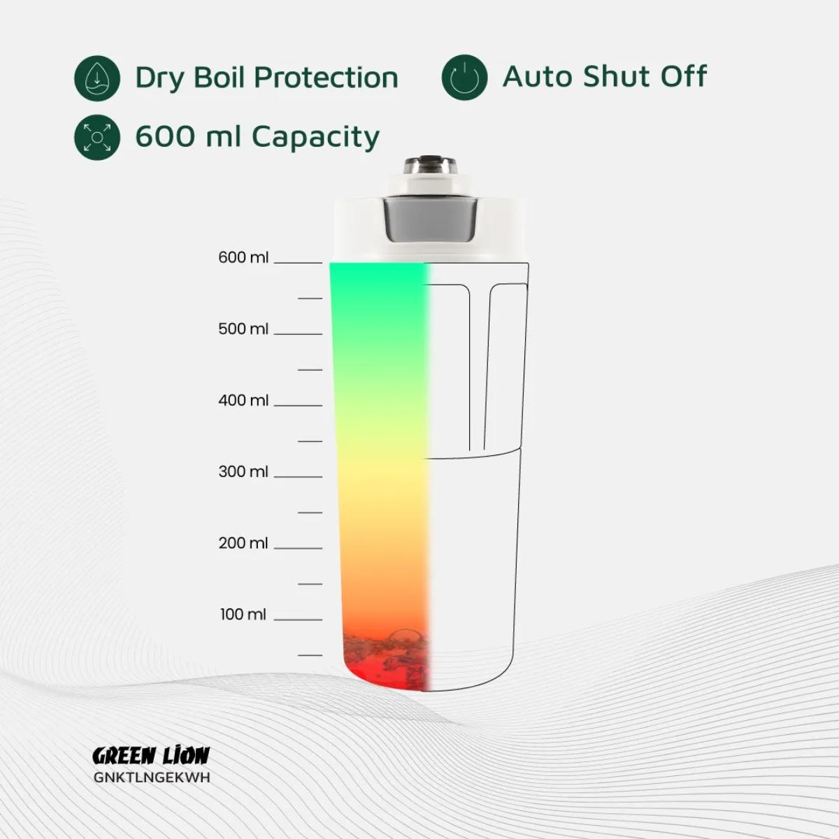 Green Lion Portable Electric Kettle (600mL)