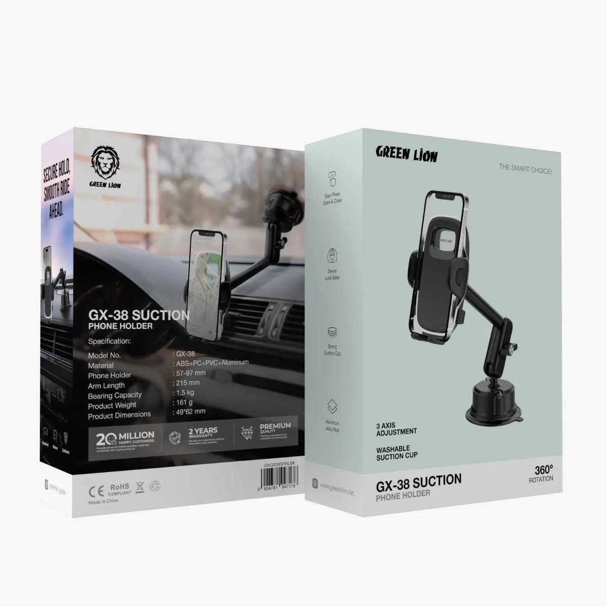 Green Lion GX•38 Suction Phone Holder