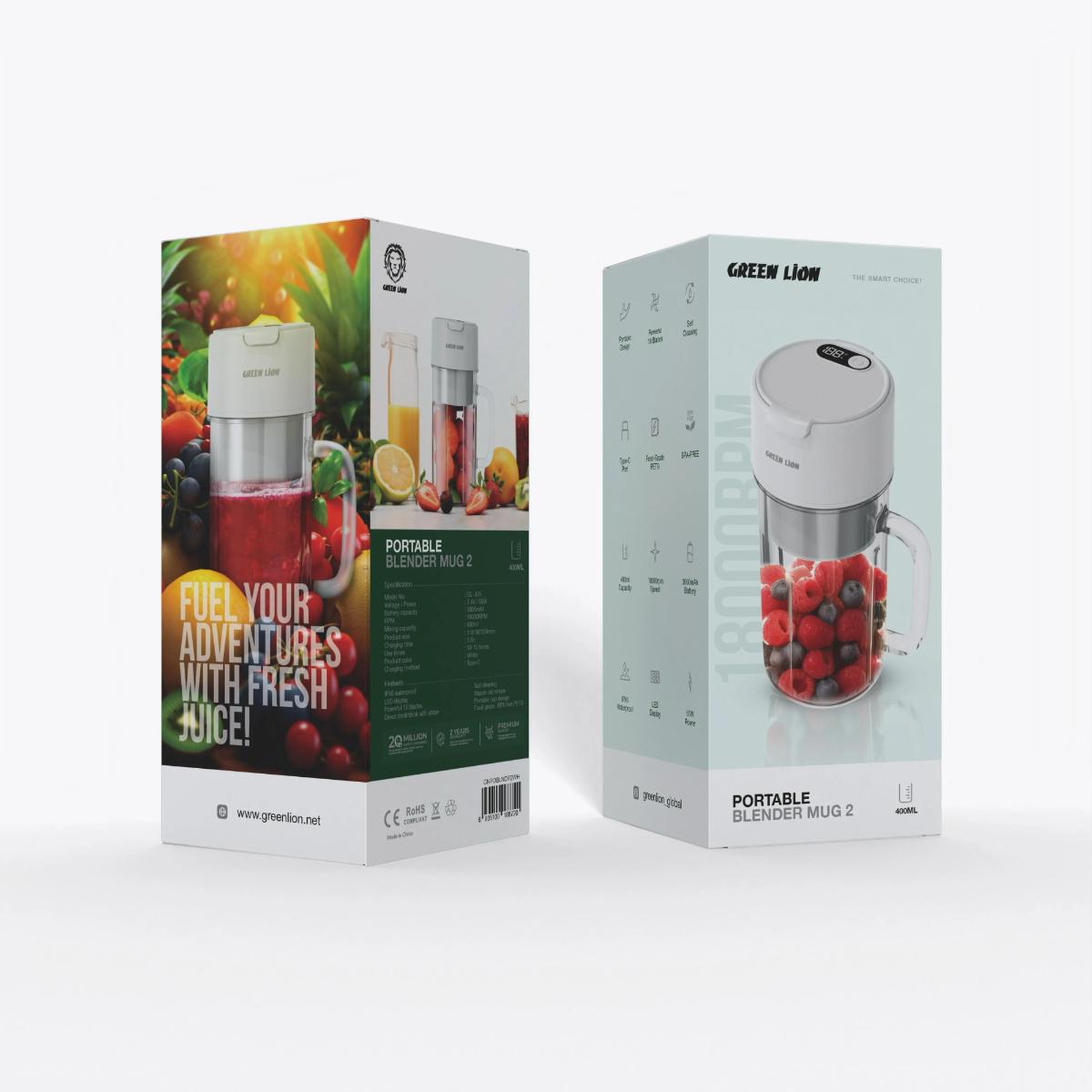 Green Lion Portable Blender Mug (400ml)