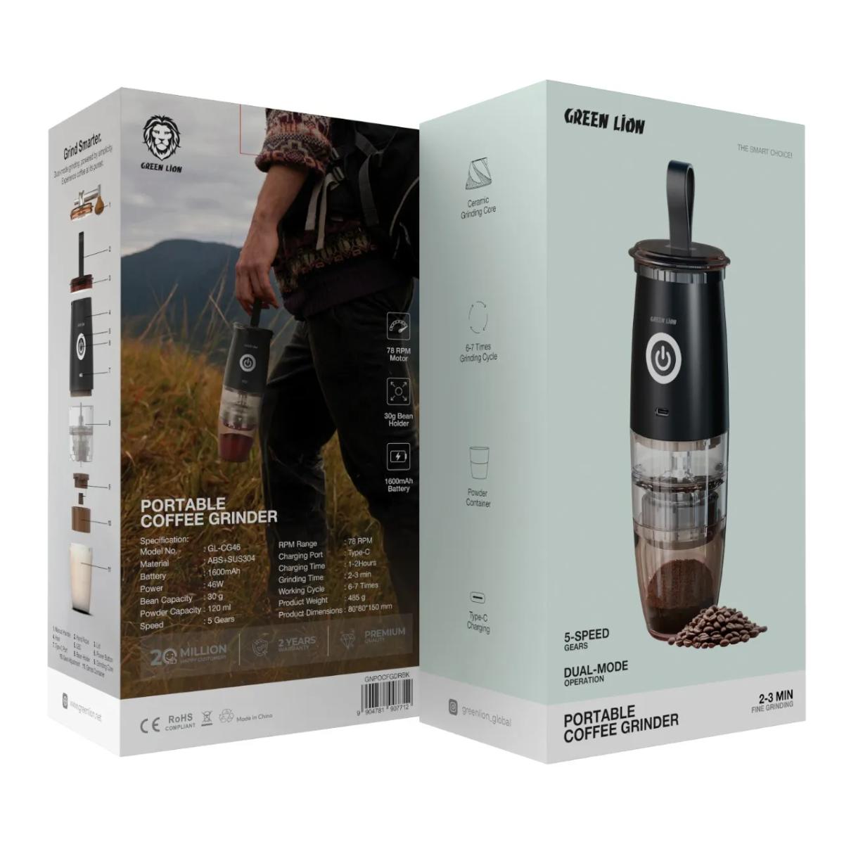 Green Lion Portable Coffee Grinder