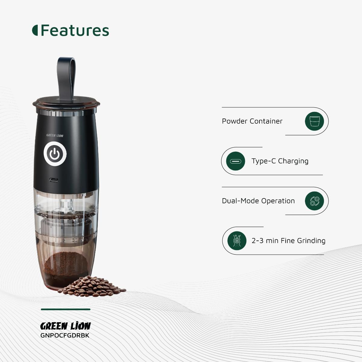 Green Lion Portable Coffee Grinder
