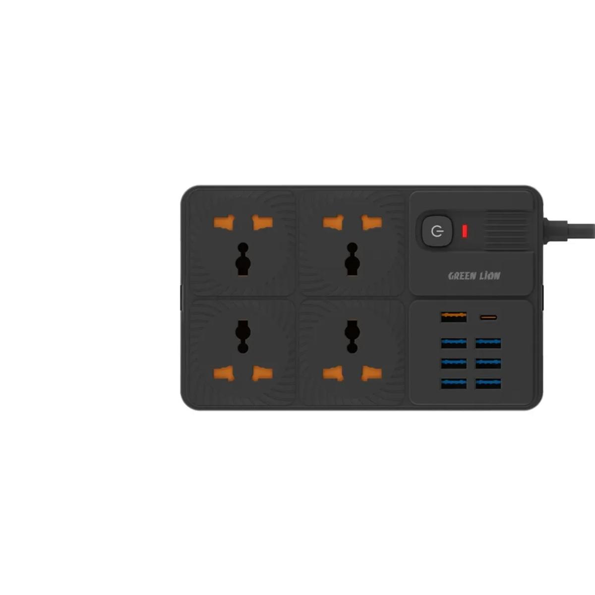 Green Lion Power Socket – 4 AC, 7 USB-A & 20W Type-C