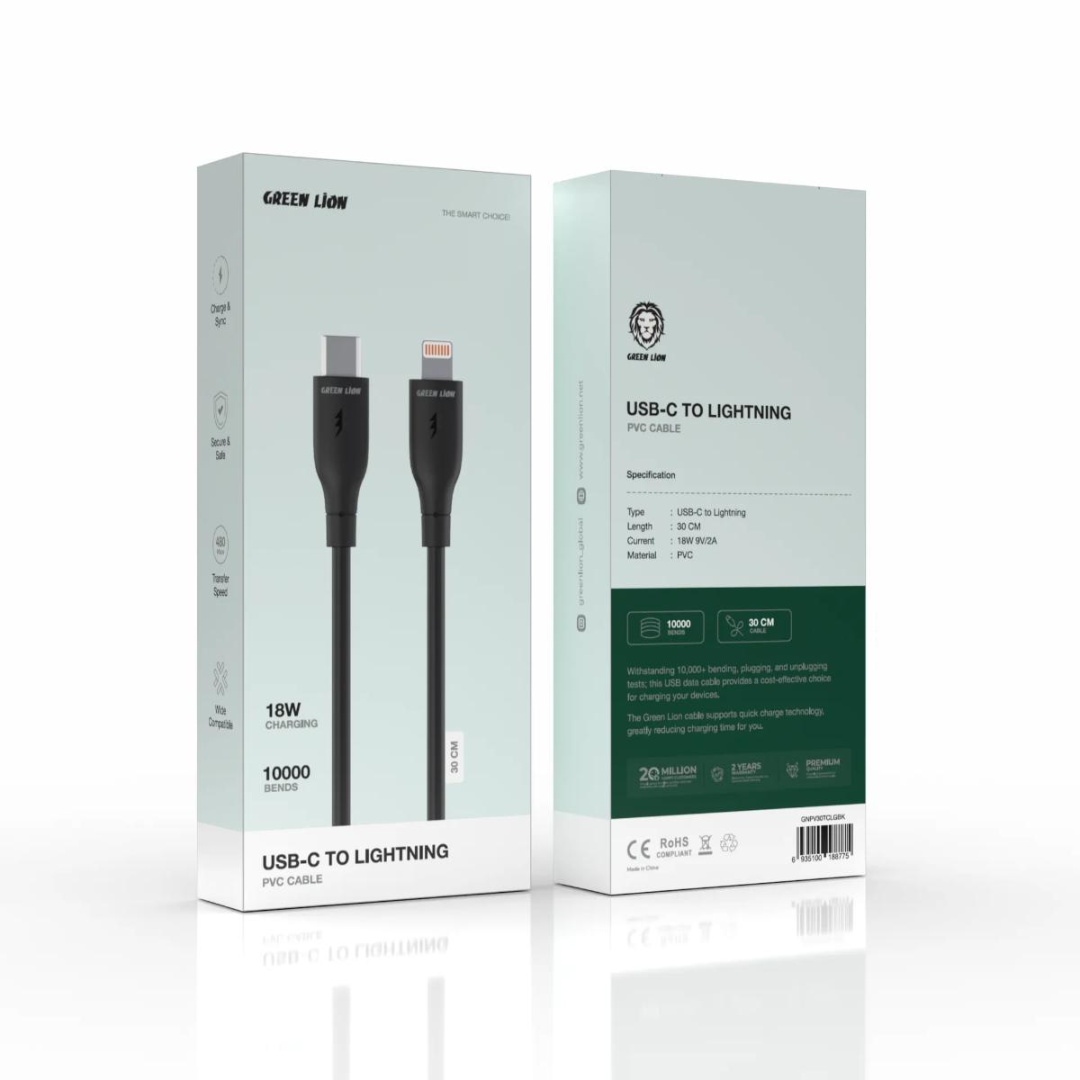 Green Lion USB•C TO  Lightning PVC Cable