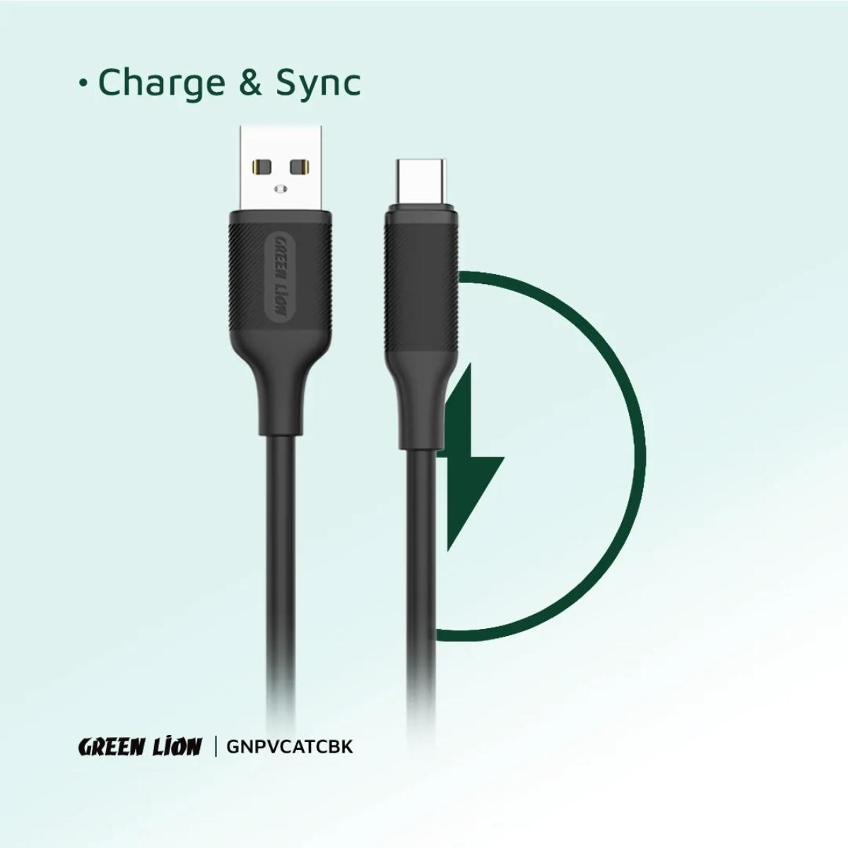 Green Lion USB•A To Type•C PVC Cable(1m)