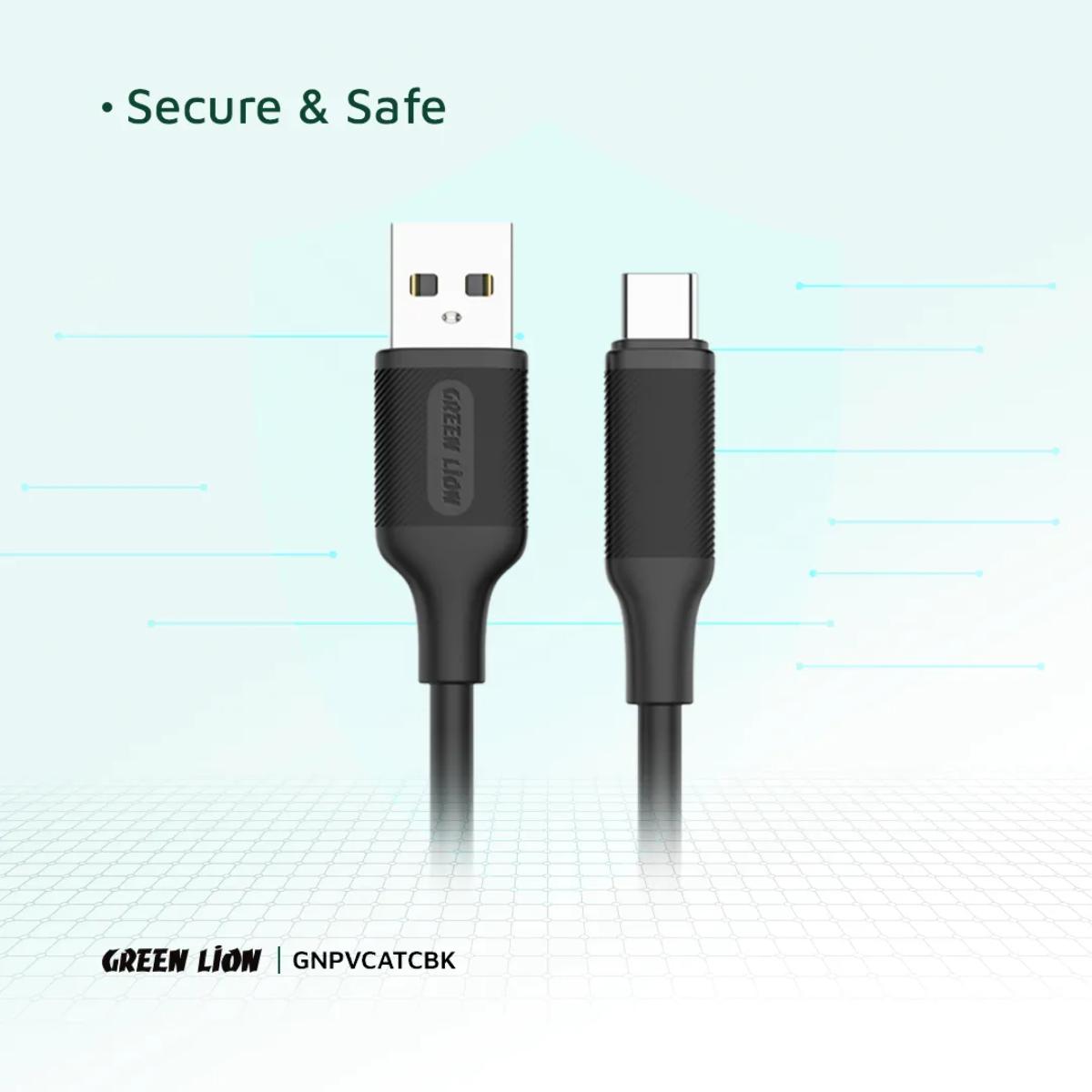 Green Lion USB•A To Type•C PVC Cable(1m)