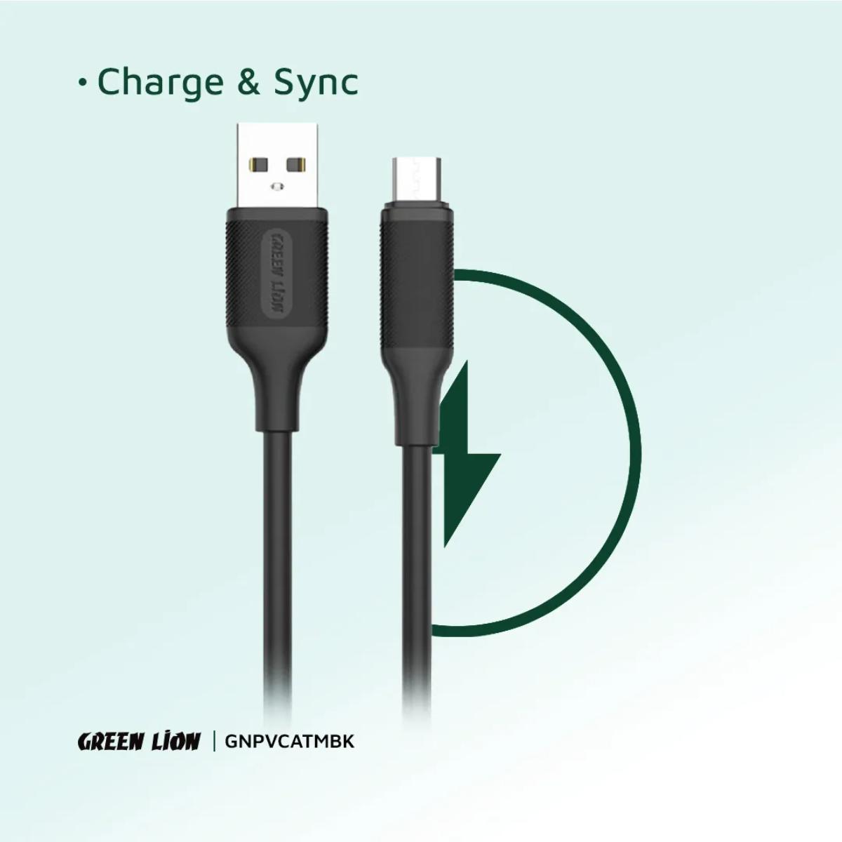 Green Lion USB•A To Micro PVC Cable