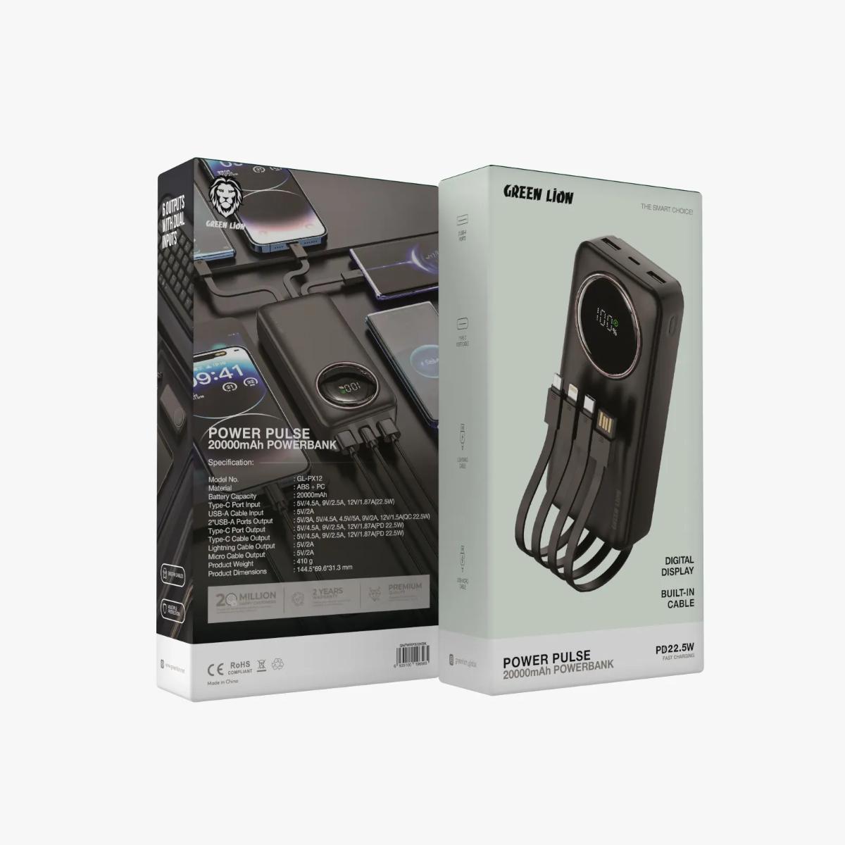 Green Lion Power Pulse 20000mAh Power Bank