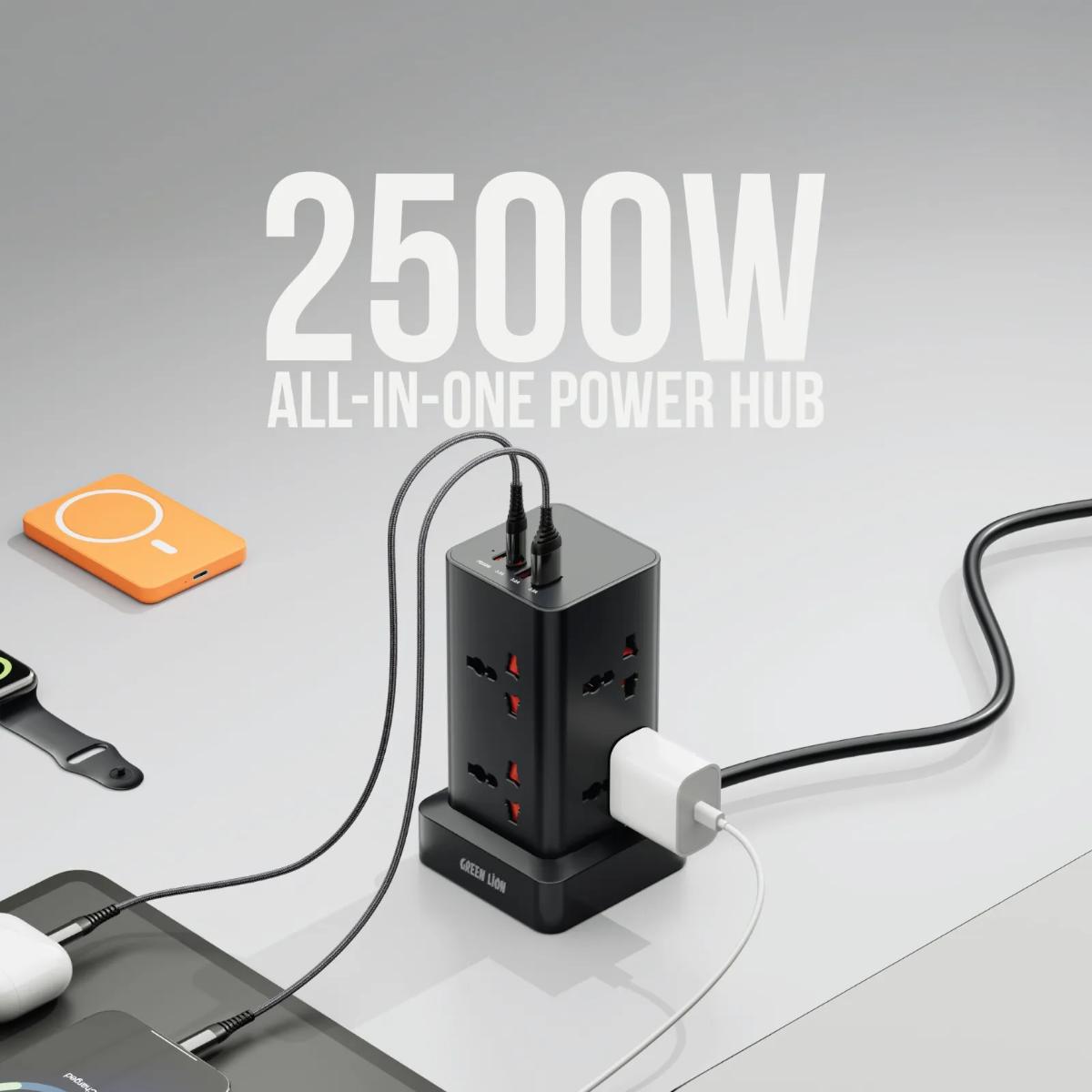 Green Lion Multi-Port Power Tower (2500W)