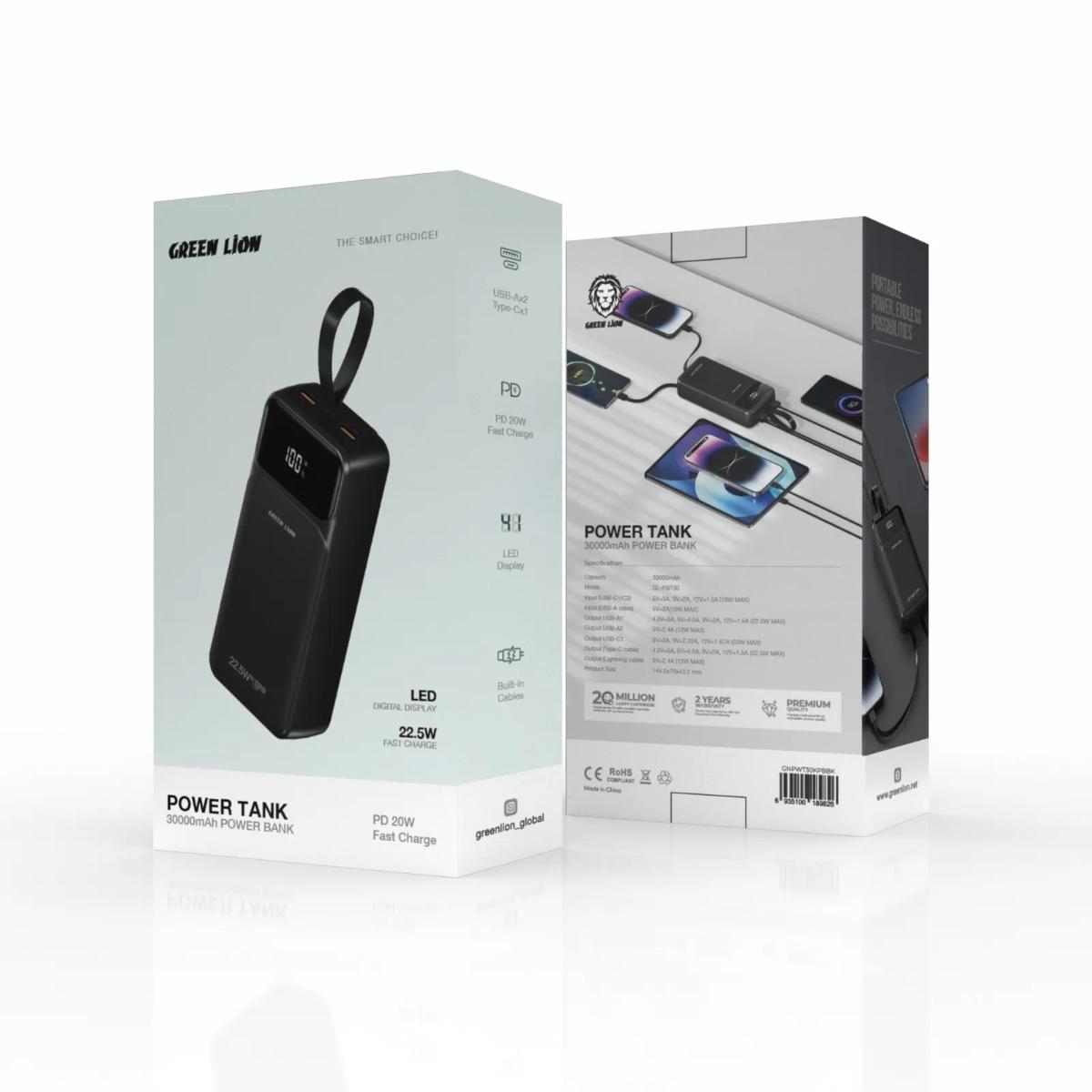 Green Lion 30,000mAh Power Tank