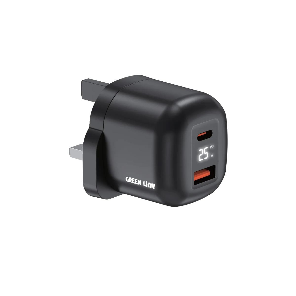 Green Lion Q-Series 25W GaN Dual-Port Wall Charger