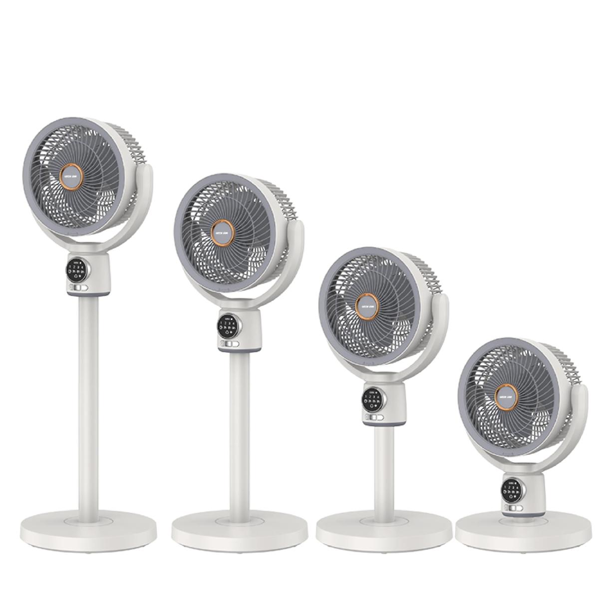 Green Lion Quad Flex Fan - Rechargeable, 8 Inch, 3 Blade