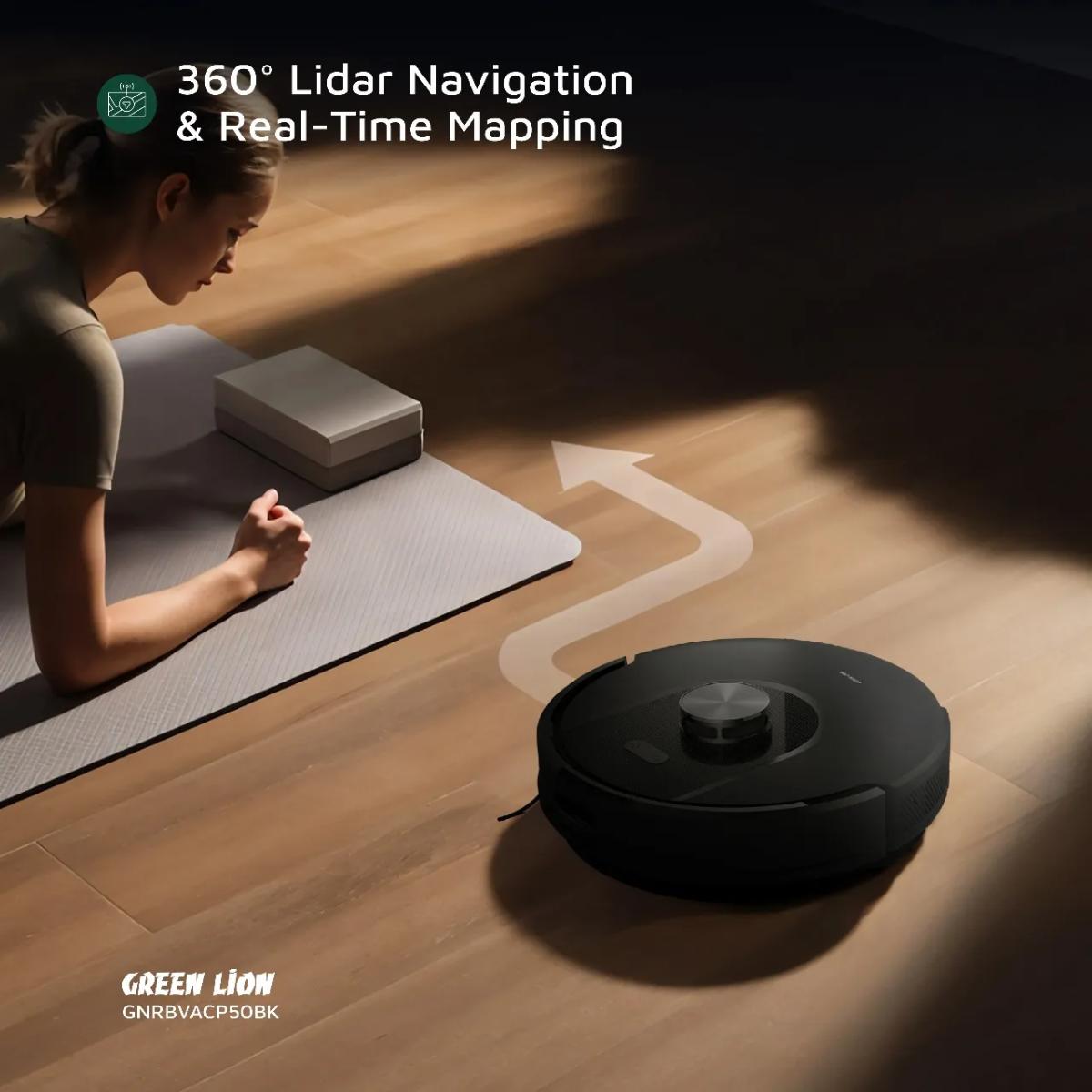 Green Lion Smart Robot Vacuum Pro 4000Pa Suction