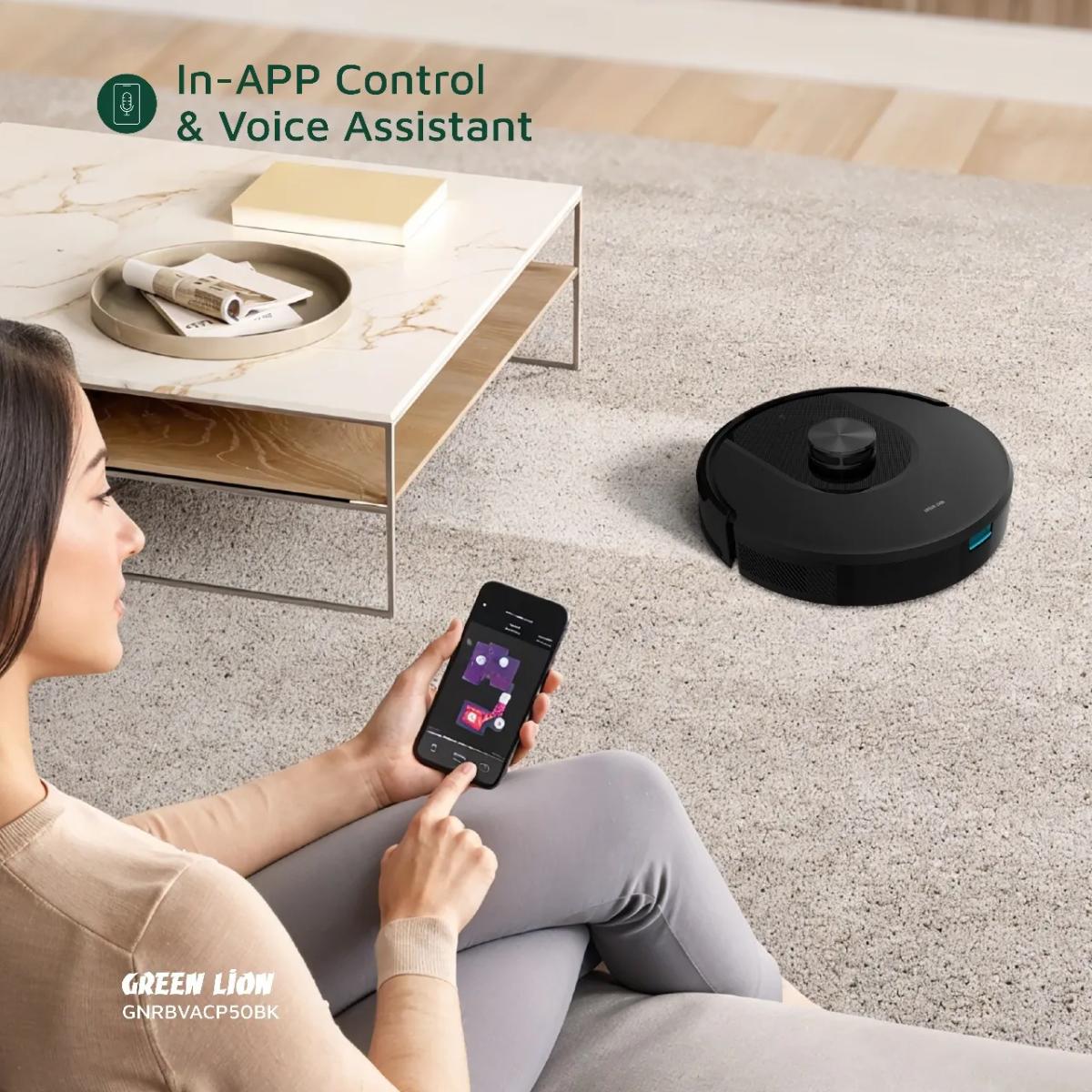 Green Lion Smart Robot Vacuum Pro 4000Pa Suction