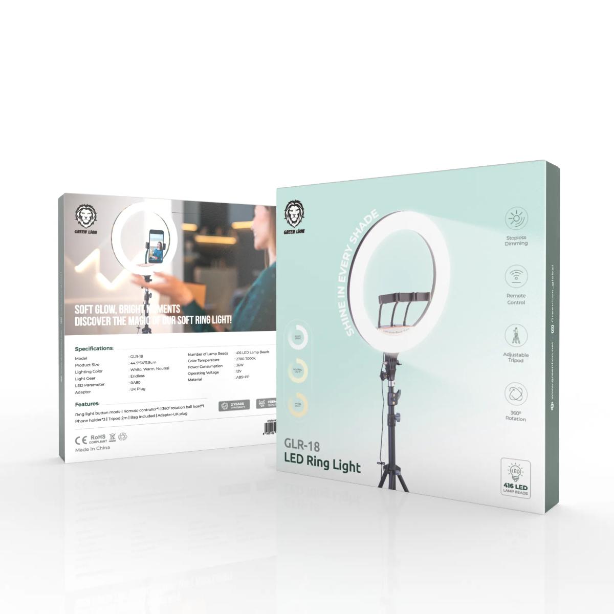 Green Lion GLR•18 LED Ring Light