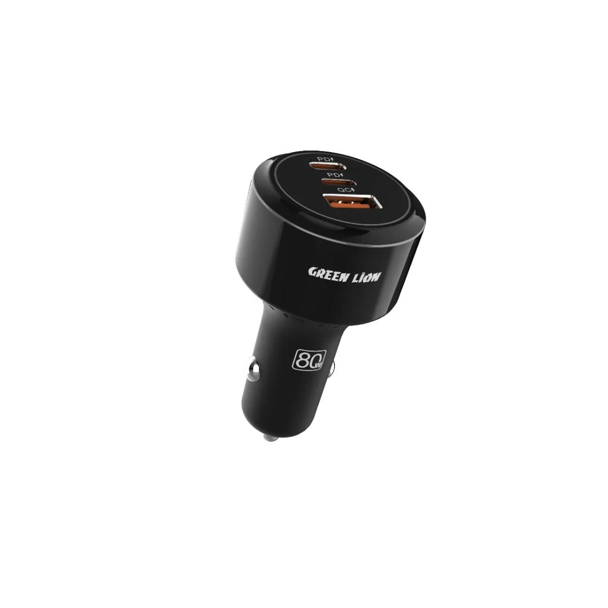 Green Lion Roadex 80W Triple Port Car Charger