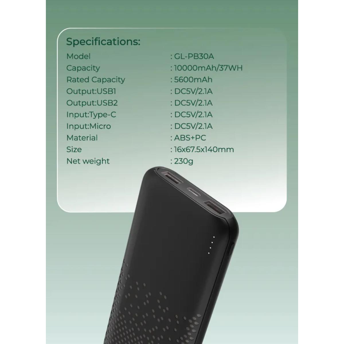 Green Lion Rome 10000mAh Ultra Slim Power Bank