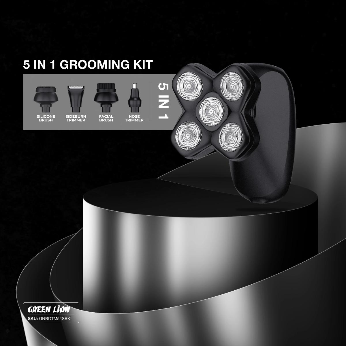 Green Lion Rotary Shaver 5 in 1 Grooming Kit