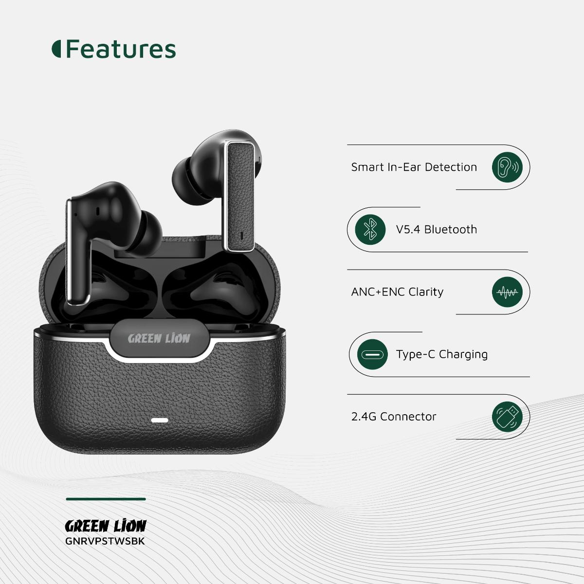 Green Lion River Plus True Wireless Earbuds