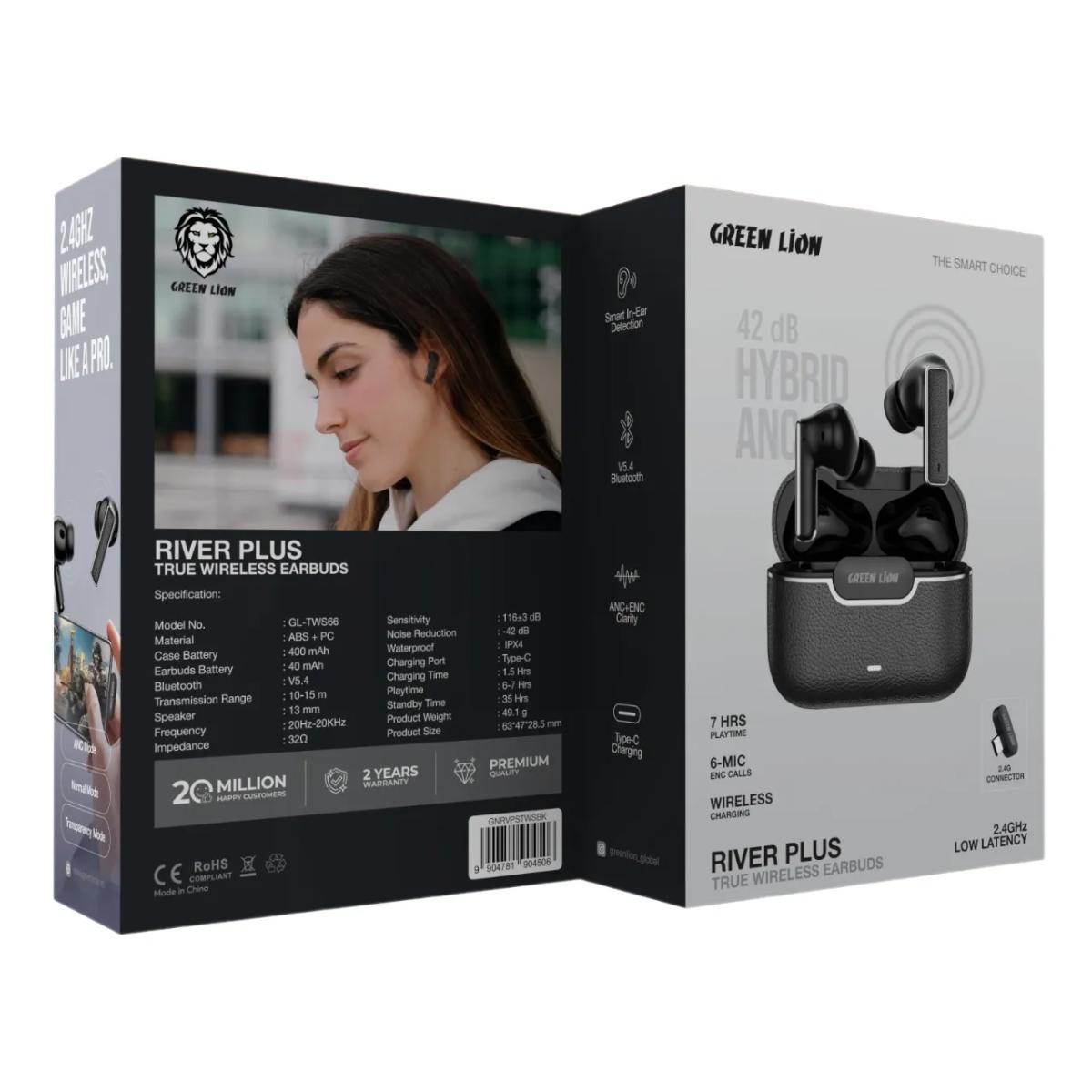 Green Lion River Plus True Wireless Earbuds