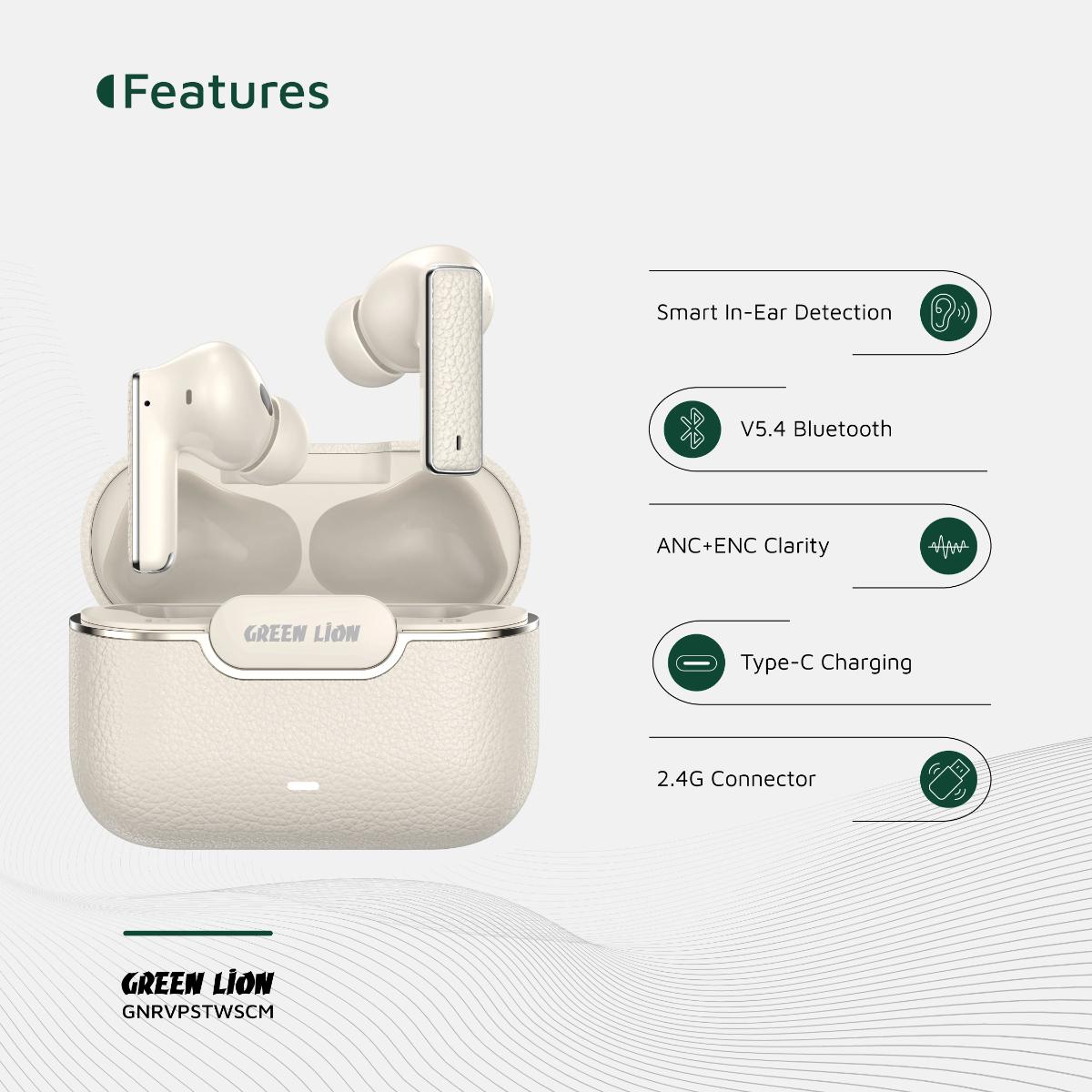 Green Lion River Plus True Wireless Earbuds