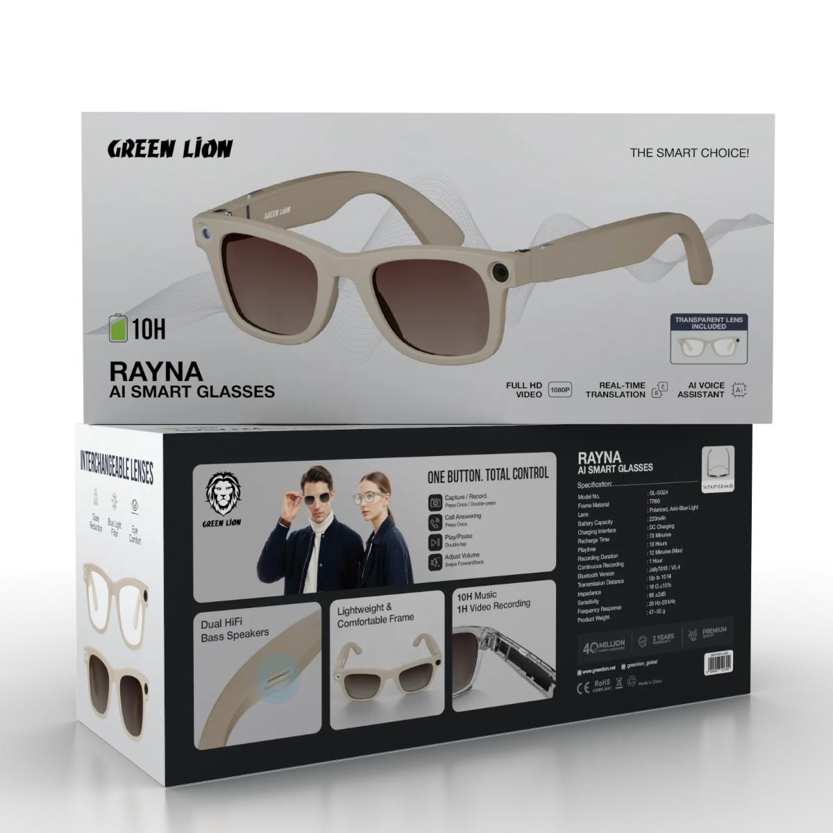 Green Lion Rayna AI Smart Glasses